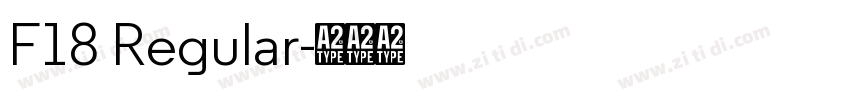 F18 Regular字体转换 F18 Regular字体转换